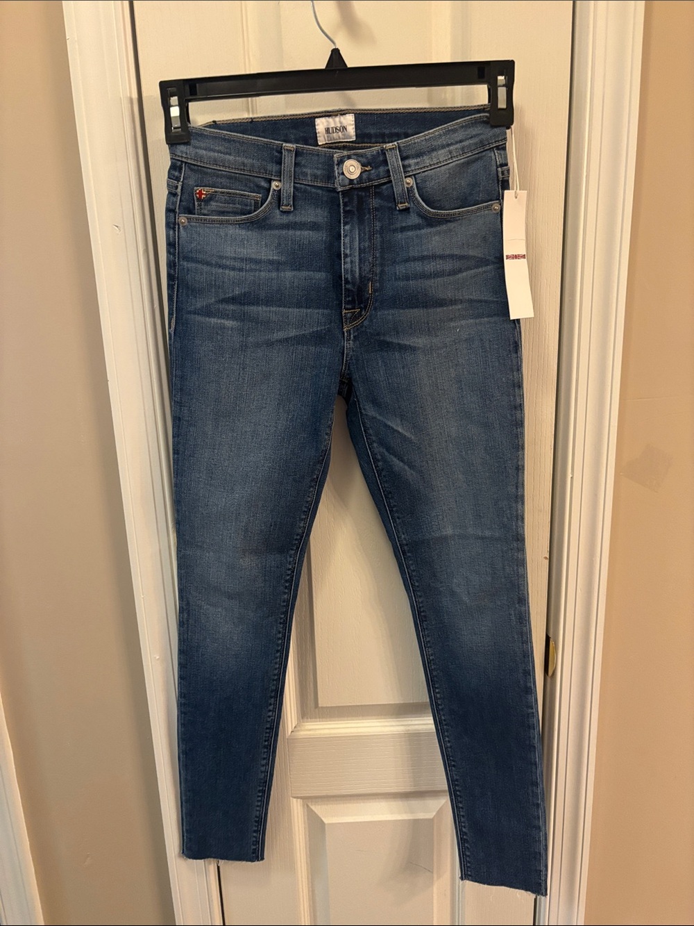Hudson super skinny ankle, high waisted Women's Jeans in Dark Blue